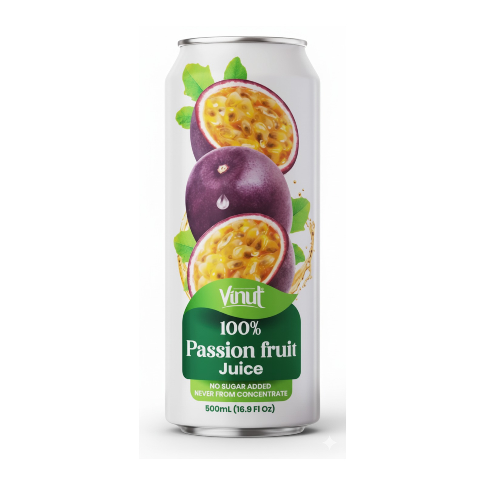 Vinut jugo de parcha en lata de 500 mL